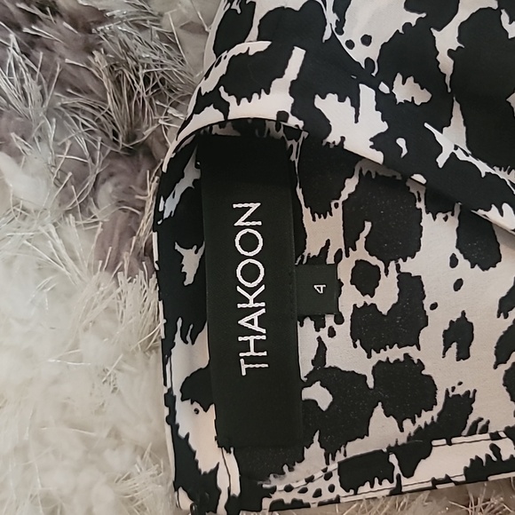 Thakoon Silk Leopard Print Loose Fit Spring Summer Dress - Picture 7 of 7